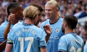 Haaland giúp Man City hạ Chelsea